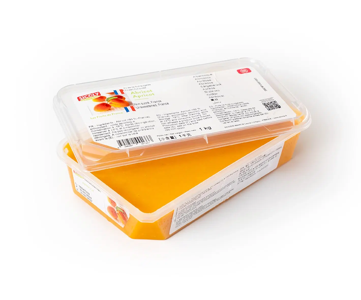 Purée d'abricot lot de 2 briques de 1 L Côté Saveurs